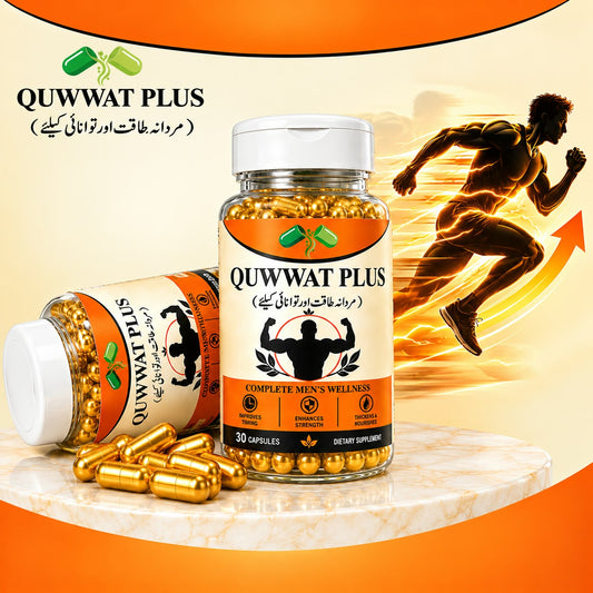 QUWWAT PLUS | Gold Pack of 2  | Men’s Wellness, Timing & Prostate Support – By Dar-e-hikmat
